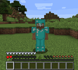 MINECRAFT: How to Put On Armor In Creative Mode
